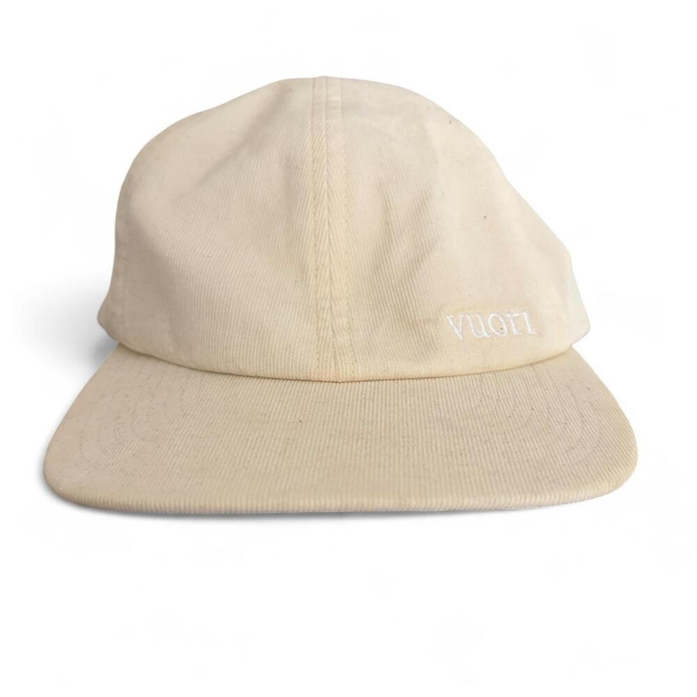Vuori Corduroy Adjustable Hat Cream Performance Mens OS Minimalist